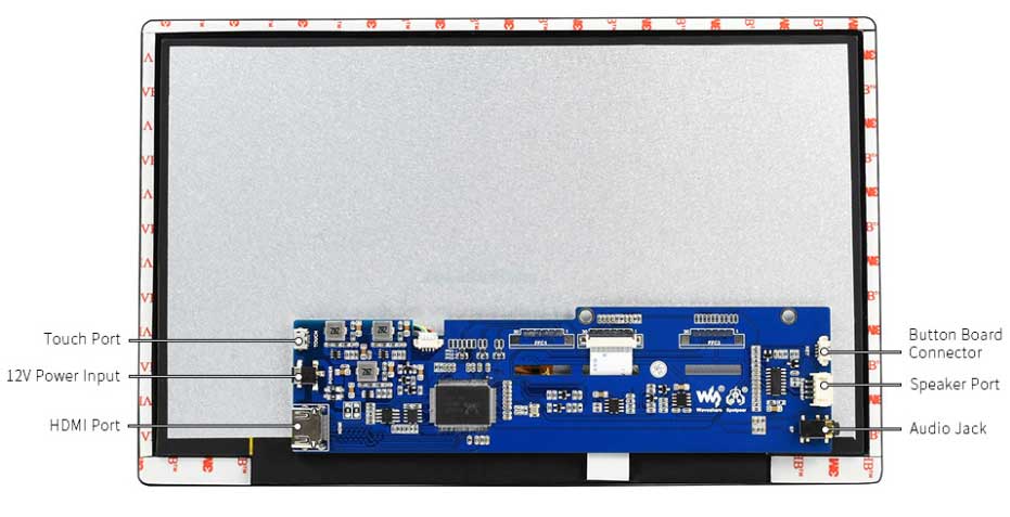 11.6inch HDMI LCD 1920x1080 Cảm Ứng Điện Dung IPS Có Vỏ