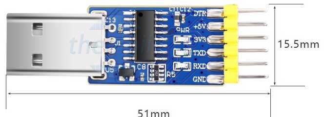 Mạch Chuyển Đổi USB Sang TTL RS232 RS485 3 Chức Năng
