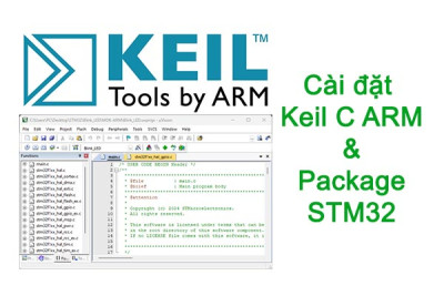 Cài đặt Keil C V5 ARM lập trình STM32