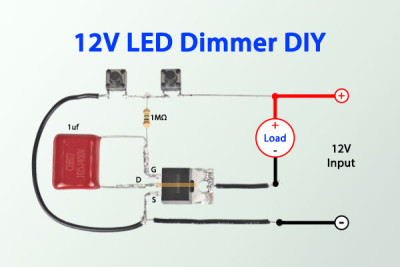 DIY Bộ Điều Chỉnh Độ Sáng LED 12V Với Mosfet IRFZ44N